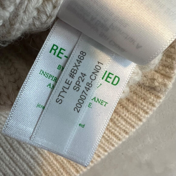 J Crew Sweater Womens Small Cream Alpaca Blend Ribbed V Neck Cardigan BX468 - Picture 11 of 12